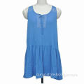 Women's Fashion Embroidered Sleeveless Dress, Good Texture